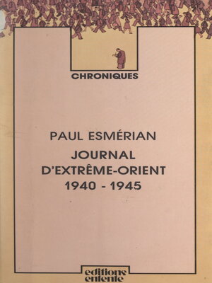 cover image of Journal d'Extrême-Orient, 1940-1945